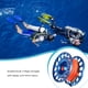 thumbnail image 3 of Eigraketly Carrete de buceo, seguridad profesional, cuerda de alta densidad, carrete de buceo de aluminio con mosquetón, accesorios de natación Deportes acuáticos Azul, 3 of 6