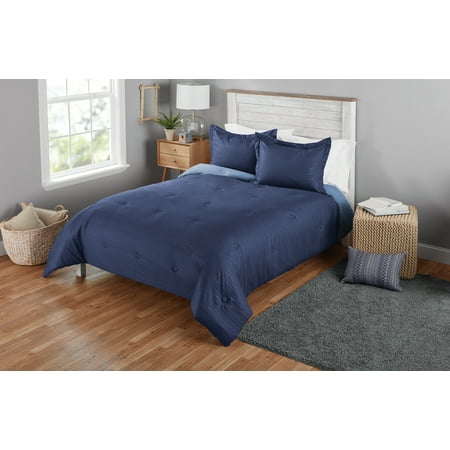 Mainstays Seersucker Twin Or Twin Xl Solid Reversible Mini