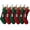6pcs Red&green, variant on Cable Knit Christmas Stockings, Large Hanging Knitted Xmas Stocking with Wooden Name Tag for Fireplace Holiday Decor