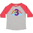 thumbnail image 3 of Inktastic 3rd Birthday Rainbow Number 3 Girls Toddler T-Shirt, 3 of 5