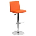 thumbnail image 2 of Flash Furniture Bar Stool with Adjustable Height & Swivel, Orange, Set of 2, 2 of 6