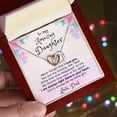 thumbnail image 3 of You are my Miracle To Daughter From Dad Interlocking Heart Necklace, 3 of 7