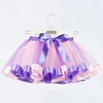 thumbnail image 2 of PEASKJP Little Girls Tutu Skirt Girl Tutu Skirt Layered Tulle Skirts for Little Girls Fluffy Ballet Dress Up for Party Costume,Light Purple 2-4 Years, 2 of 3