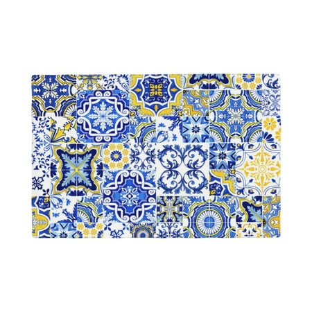 

Placemats Set of 6 Watercolor Artwork Place mats for Dining Table Indoor/Outdoor Cute Heat Resistant Washable Table Mats(18 x 12 )