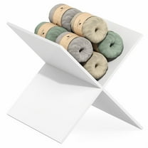 Furinno CUBICLE X-Shelf Cube Organizer 3-Shelf Accessory White