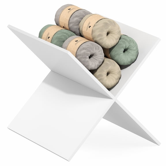 Furinno CUBICLE X-Shelf Cube Organizer 3-Shelf Accessory White