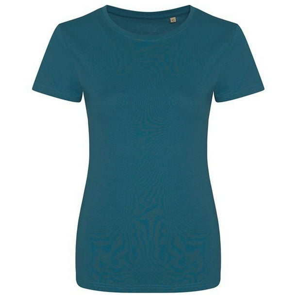 Awdis - Camiseta Cascade Ecológico de Orgánica para Mujer (Azul Tinta)