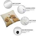 thumbnail image 4 of COMIO  Valentine's Day Gifts Pillow Covers Love Boop Kiss Decorative Throw Pillow Case, Wedding Gifts, Dog Lover Gifts, Golden Retriever Decor for Home Bedroom Living Room 2pc White, 4 of 6