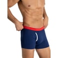 thumbnail image 6 of Fruit of the Loom Men's Americana Stretch Boxer Briefs, Moisture Wicking Underwear, 3-Pack, 6 of 8
