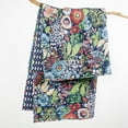 thumbnail image 4 of Levtex Home - Night Garden - Throw - Bold Floral - Navy Red Pink Green Ochre White - Throw (50x60in.) - Rayon/Cotton, 4 of 6
