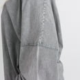 thumbnail image 5 of Women's Gameday Couture Gray Indianapolis Colts Oversized Final Score Snow Wash Long Sleeve T-Shirt, 5 of 6