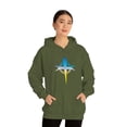 thumbnail image 4 of Blue/Yellow Cross Hoodie, 4 of 9