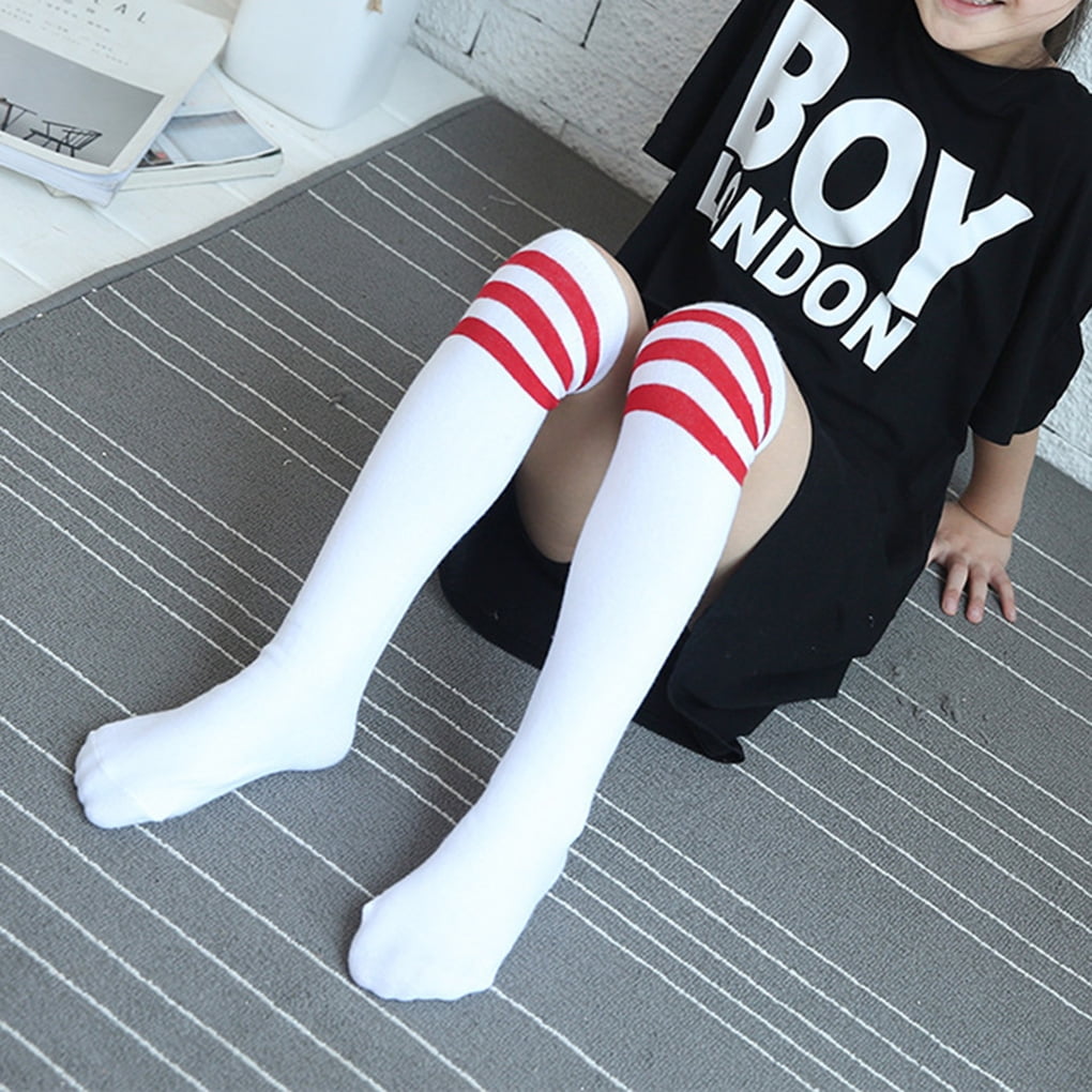 boys black knee high socks