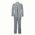 thumbnail image 2 of Women's Beetle Costume Suit Halloween Black and White Stripe Jacket Corset Skirt Set, SIZE L, 2 of 6