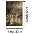thumbnail image 1 of 1pcs Summer Solstice Ritual Circle Dance Poster - Pagan Canvas Wall Art for Home Decor, 1 of 7