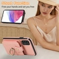 thumbnail image 3 of Asuwish Compatible with Samsung Galaxy A33 5G Wallet Phone Case Screen Protector Ring Crossbody Strap Stand Credit Card Holder RFID Cell Cover for A 33 33A Women Girls Rose Gold, 3 of 8
