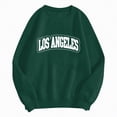 thumbnail image 4 of Towmus Women's Oversized Sweatshirt Los Angeles California Oversized Crewneck Pullover Hoodies Casual Knit Graphic Casual Tops Sweater, 4 of 5