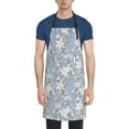 thumbnail image 4 of Cauagu Lily Flower Aprons with Pockets,Waterproof Apron for Women,Kitchen Cooking Apron Adjustable Bib Aprons Chef Apron for Cooking,Drawing,Crafting, 4 of 8