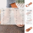 thumbnail image 3 of KIJBLAE Women's Cross Strap Open Toe Flat Beach Sandals, Wide Width Lightweight Non Slip Casual Summer Slides Brown 43, 3 of 9