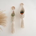 thumbnail image 3 of Colgador de plantas TUNC 2 piezas cesta de macramé suspendida con cuentas de madera, 3 of 4