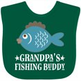 thumbnail image 3 of Inktastic Grandpa's Fishing Buddy Little Fisher Boys or Girls Baby Bib, 3 of 4