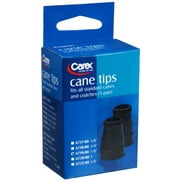 Carex Cane Tips 7/8 Inch A719-00 2 Each (Pack of 4)