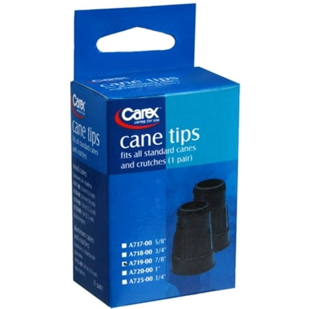 Carex Cane Tips 7/8 Inch A719-00 2 Each (Pack of