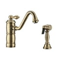 thumbnail image 2 of Vintage III Plus single lever faucet with traditional swivel spout and solid brass side spray, 2 of 2