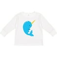thumbnail image 3 of Inktastic Narwhal Boys or Girls Long Sleeve Toddler T-Shirt, 3 of 5