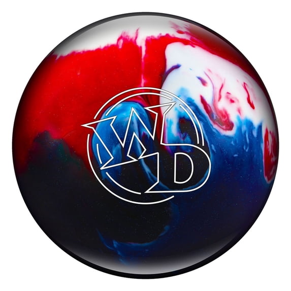 White Dot Bowling Ball- Patriot Sparkle- 8 lbs