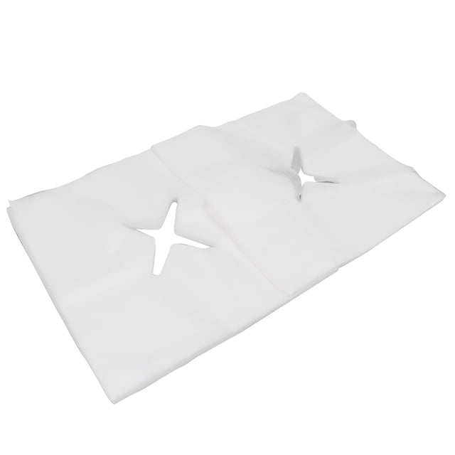 Face Rest Cover Disposable Face Rest Cover Massage Face Rest Cover Disposable Headrest Cover 100Pcs Face Rest Cover Hole Design Water Absorption Breathable Disposable Headrest