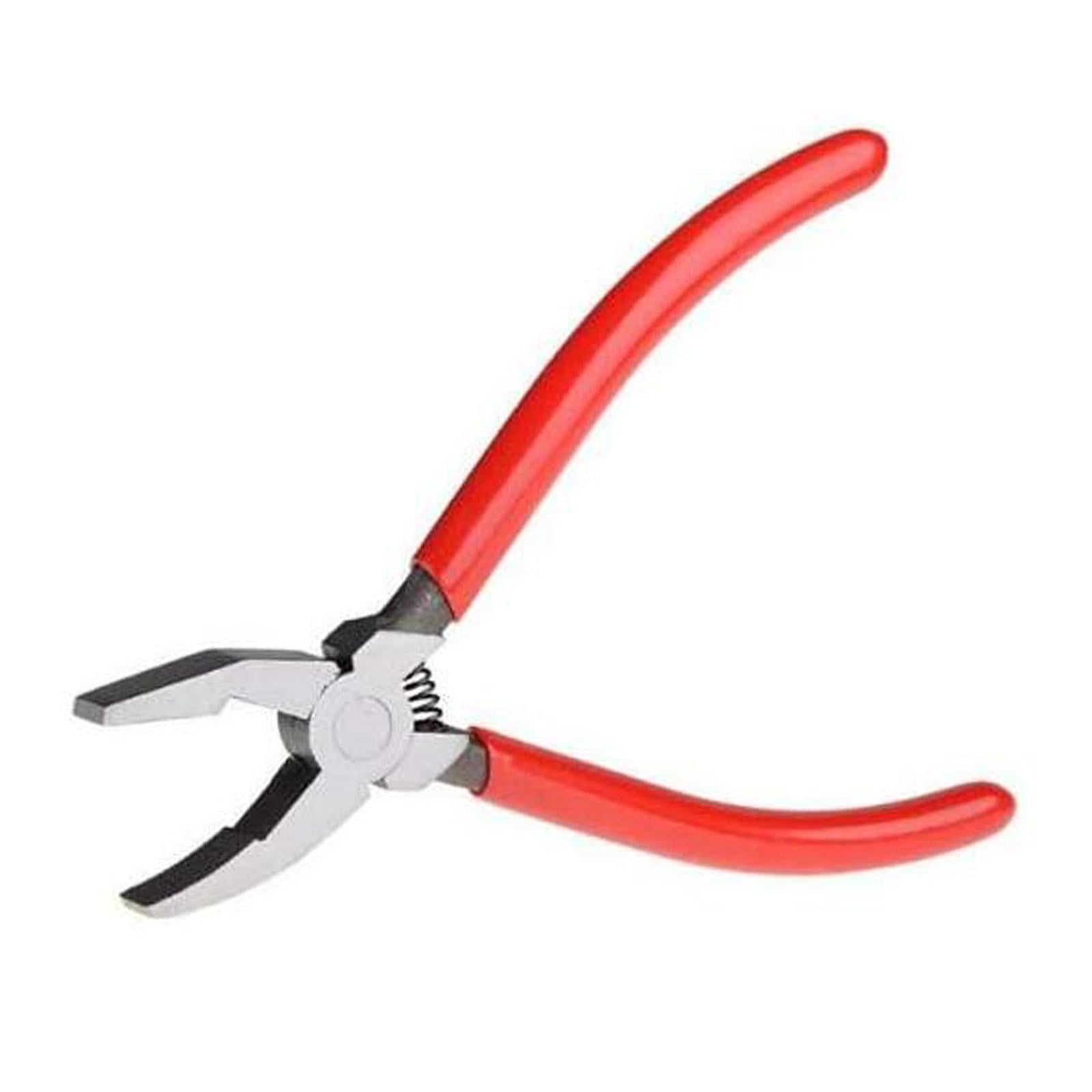 Key Fob Pliers, Glass Cutting Tool, Grozing Pliers, Metal Glass Running Pliers, Glass Breaking Pliers for Mosaics, Tiles, Stained Glass 6inch