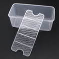 thumbnail image 4 of Transparent Crisper Simple Fruit Vegetables Storage Crisper for Home Store Restaurant (Large Size With Drainer Piece), 4 of 9