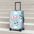 thumbnail image 4 of Salouo Cute Panda Flying in the Sky Pattern Travel Dust-proof Suitcase Cover, Softside Suitcase Protector Luggage Cover Protector for 18-32inch ,Not Included Suitcase, 4 of 8