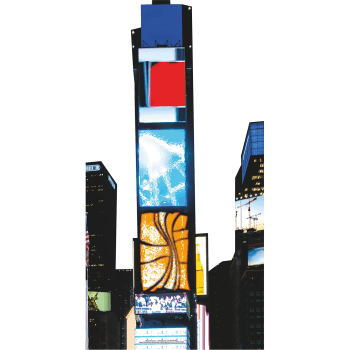 H13609 Times Square New York City Night Lights Cardboard Cutout Standee Standup