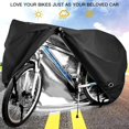 thumbnail image 2 of Bicycle Cover For 2 Bicycles Waterproof 210D Oxford Fabric Breathable Outdoor Bicycle Protective Cover With Lock Eyelets Protection, For Mountain Bikes And Racing Bikes 29 Inches, 2 of 6