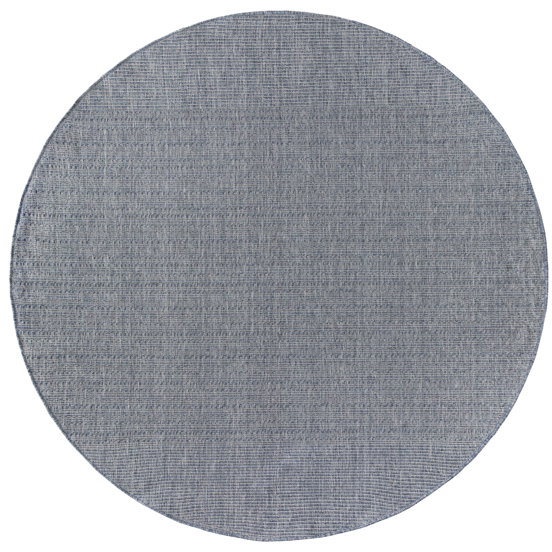 Nourison Tulum 8' x Round Denim Outdoor Rug