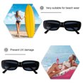 thumbnail image 3 of WHAMVOX 1Ud Gafas De Sol Cuadradas Negras Unisex Con Único Para Y Fotografía En, 3 of 7