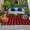 Red Black, variant on Black Orange Plaid Outdoor Rug 5x7 Ft, Non Slip Washable Area Rug, Farmhouse Buffalo Check Gingham Patio Rugs Carpet Runner, Large Floor Mat for Indoor/Outdoor Deck Porch Camping
