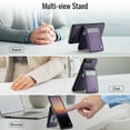 thumbnail image 2 of for iPhone 8 Plus/7 Plus Case with RFID Blocking Card Holder iPhone 8 Plus/7 Plus Case Magsafe Compatible Phone case Kickstand Wallet 2 in 1 Detachable Magnetic Leather Cover for Men Women, Purple, 2 of 10