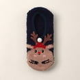 thumbnail image 2 of Calcetines navideños Gibobby gruesos antideslizantes para mujer Azul Unitalla, 2 of 4