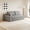 Y165-Left-2Seat(Grey), variant on 68.10''Chaise Lounge Chair , 2-seater corduroy boneless sofa bed, no assembly required,Antique Grey