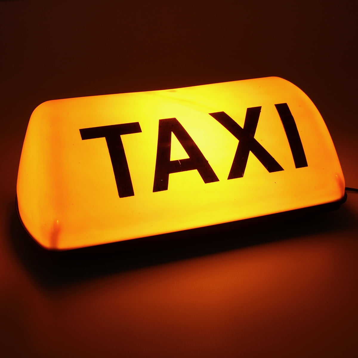 Yellow LED Light Lamp Taxi Cab Roof Top Sign Topper Shell Magnetic Base 12V US