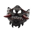 thumbnail image 4 of Cubierta facial de Halloween,Máscara de samurái japonesa para fiesta de Halloween,Máscara de cosplay espeluznante y aterradora,accesorios de vestir,Accesorios creativos para disfraces de, 4 of 9