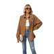 thumbnail image 1 of Camisas de con Botones para Mujer, Elegantes, Informales, de Larga, Holgadas, con Bolsillo, Color Caramelo, XXL, 1 of 9