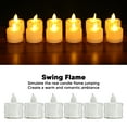thumbnail image 3 of Luces De Té Con Batería, Velas Sin Llama De Ambiente Romántico, Carga Inferior Hermosa, 24 Piezas Para Restaurante, 3 of 7