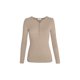 thumbnail image 4 of Txlixc, camisa de primavera con cuello en V para mujer, manga larga, Color sólido, acanalado, cuello Henley, camiseta con botones, blusa ajustada, Tops Txlixc Estilo de ocio, 4 of 5