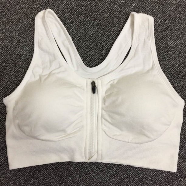 Sujetador deportivo con cremallera frontal, profesional, a prueba de golpes, transpirable, sin aros, ropa interior deportiva para yoga para mujer