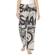 thumbnail image 2 of Lsque The Binding of Isaac Print Women's Pajama Pants, Lounge Pant - Comfortable Home Wear,Elastic Waistband, Stylish Design-Small, 2 of 9