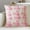 Pink, variant on Green Faux Lambswool Flower Pillow Cover Sofa Cushion Cozy Plush Decorative Throw Pillow Case
